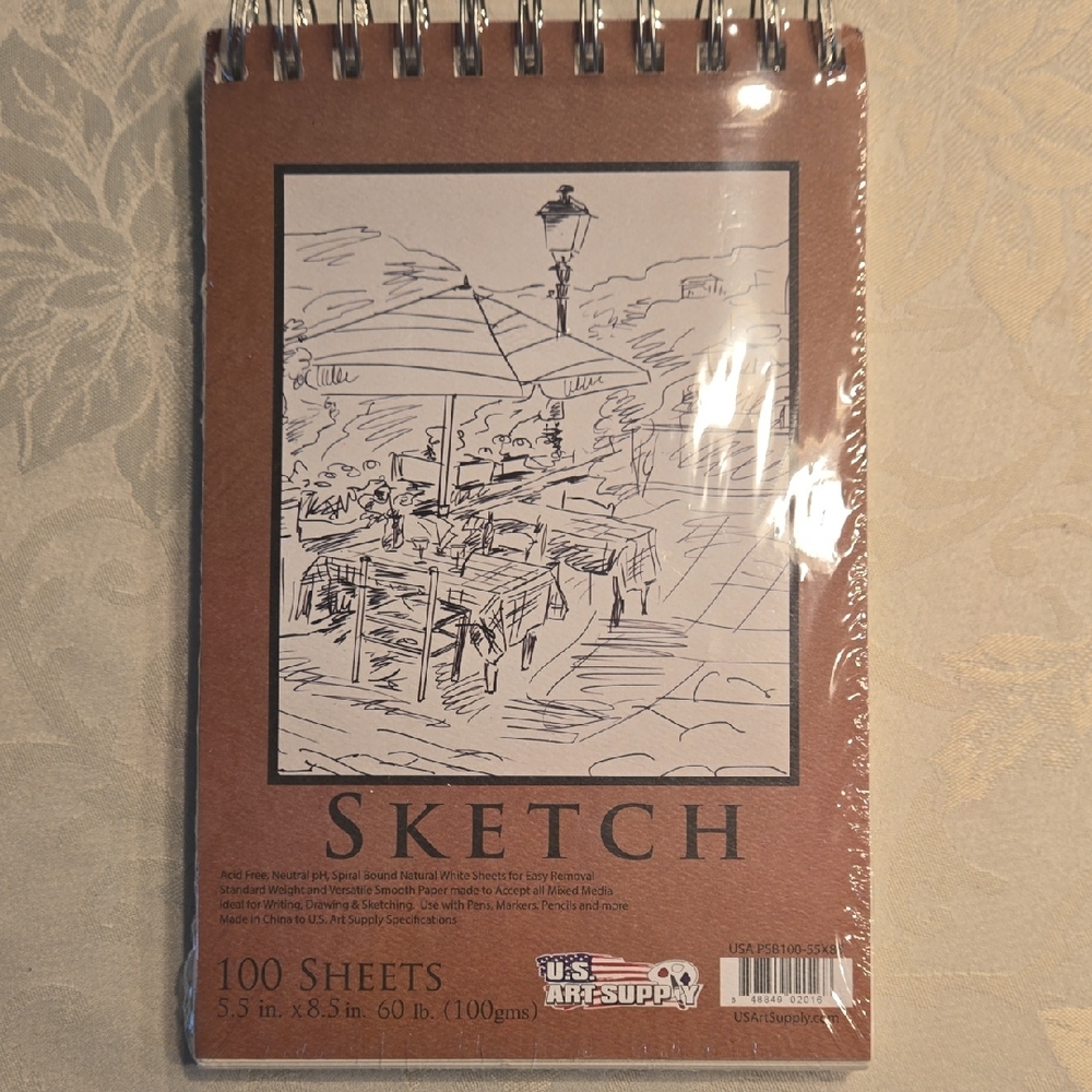 Sketch Pad with Brown Cover